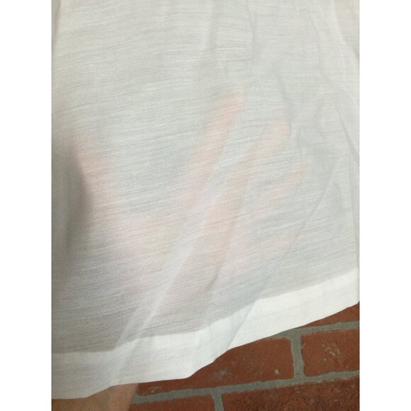 Lily Womens Floral Embroidered White Pullover Top Size M Boho Fairycore - Picture 5 of 10